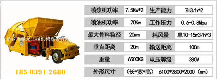 全自动湿喷喷浆车产品系列